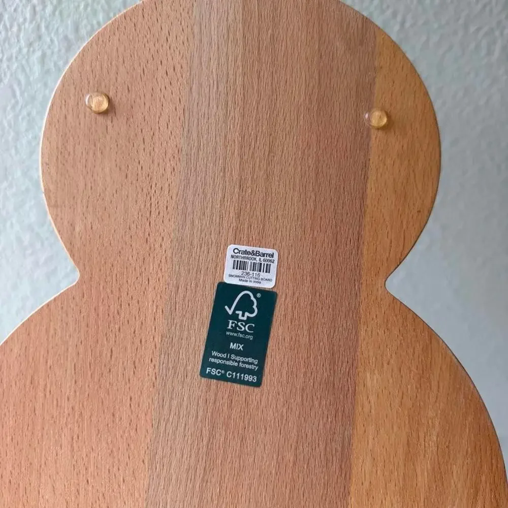 Crate and barrel snowman wood
